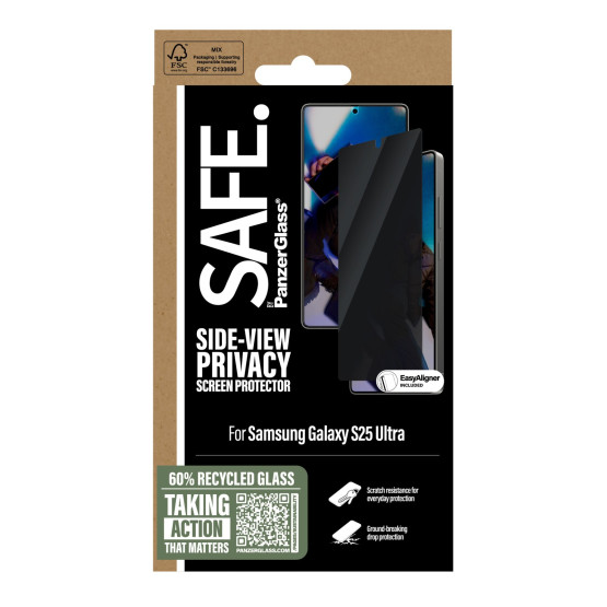 Стъклен протектор Safe за Samsung Galaxy S25 Ultra UWF Privacy