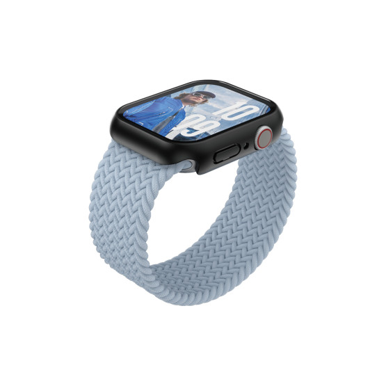 Стъклен протектор за часовник PanzerGlass за Apple Watch 46mm, Snappie Full Body Slim - Черен