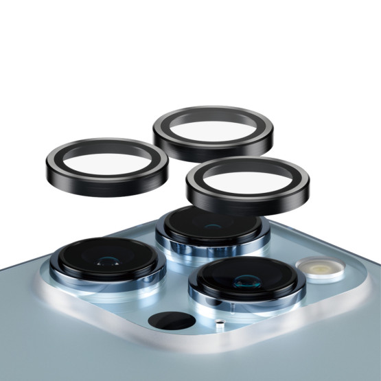 Стъклен протектор за камера PanzerGlass Hoops за Apple Iphone 13 Pro / 13 Pro Max - Черен