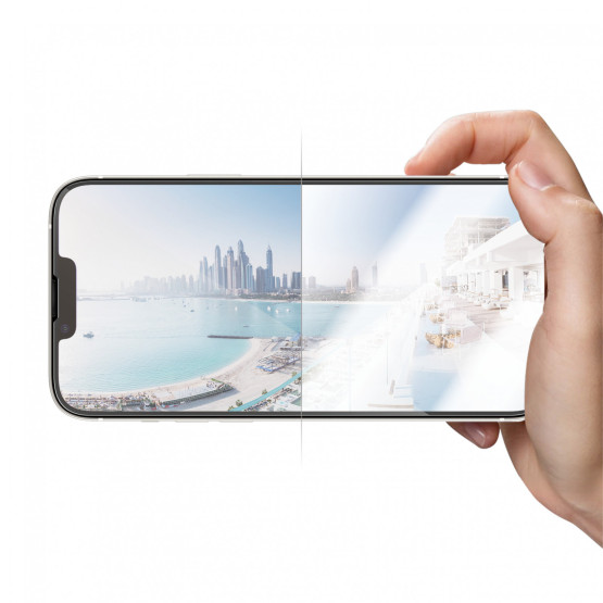 Стъклен протектор PanzerGlass Apple iPhone 14 Plus, 13 pro Max UWF Anti-Reflective AB w. Applicator, Черен
