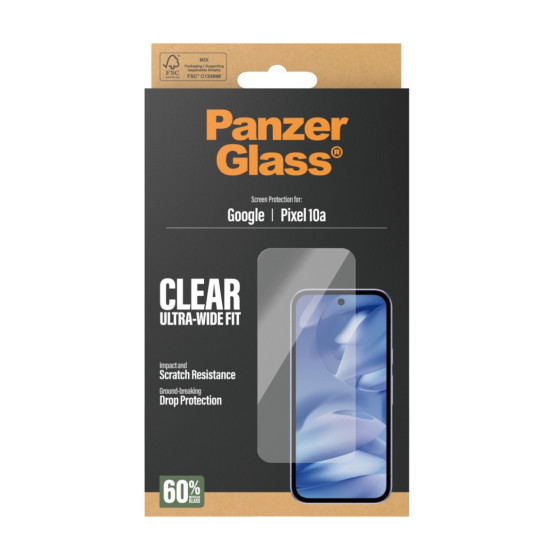 Стъклен протектор PanzerGlass за Google Pixel 10a, UWF