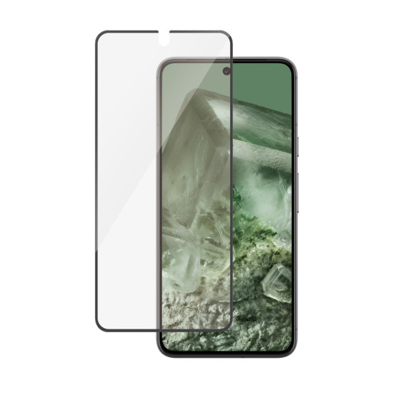 Стъклен протектор PanzerGlass за Google Pixel 8, UWF, Antibacterial - Черен