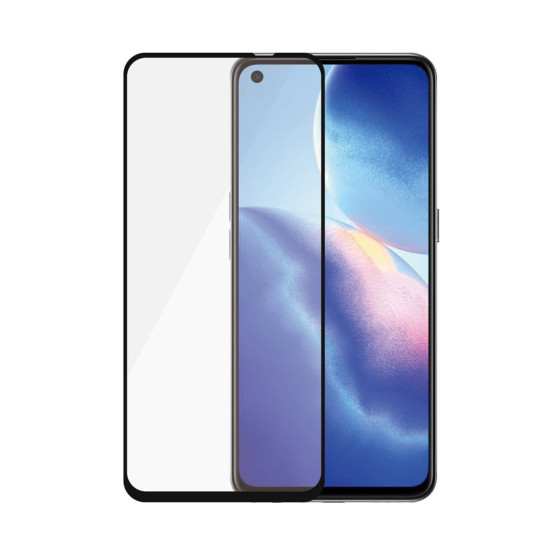 Стъклен протектор PanzerGlass за Oppo Reno 5 5G / Find X3 Lite, CaseFriendly, Antibacterial - Черно