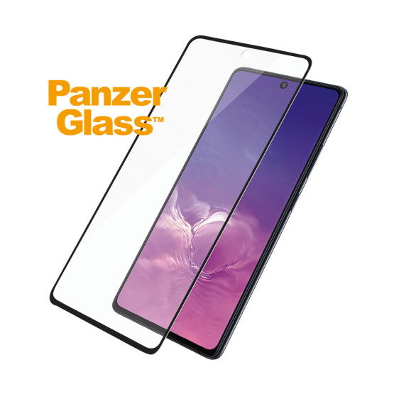 Стъклен протектор PanzerGlass за Samsung Galaxy S10 lite CaseFriendly - Черен, 117387