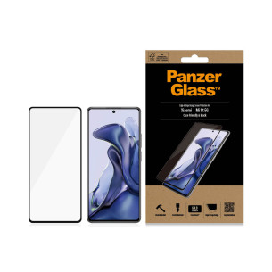 Стъклен протектор PanzerGlass за Xiaomi Mi 11t , CaseFriendly - Черно