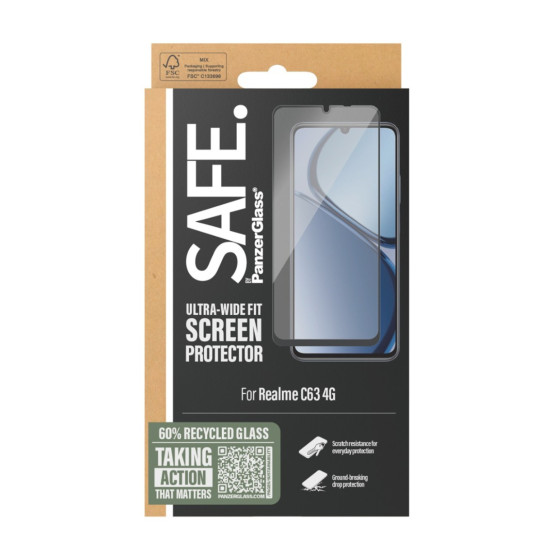 Стъклен протектор Safe за Realme C63 4G, UWF