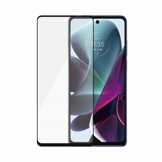 Стъклен протрктор PanzerGlass за Motorola Moto G200 5G - Черен