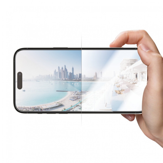 Стъклен протектор PanzerGlass Apple iPhone 14 Pro Max UWF Anti-Reflective AB w. Applicator, Черен