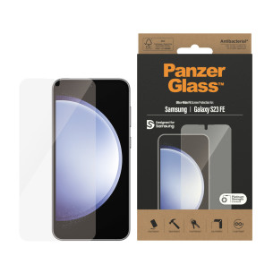 Стъклен протектор PanzerGlass Samsung S23 FE, CaseFriendly, AB - Черен