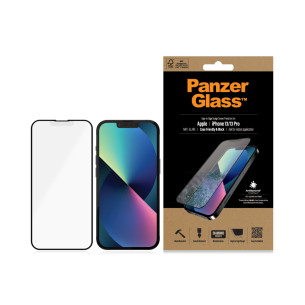Стъклен протектор PanzerGlass за Apple Iphone 13 / 13 Pro 6.1 AntiGlare, CaseFriendly, Antibacterial, Pro- Черен