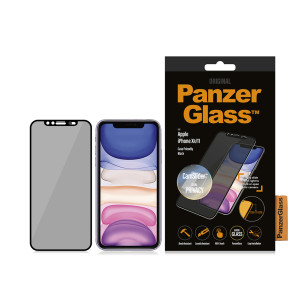 Стъклен протектор PanzerGlass за Apple Iphone XR/11 CaseFriendly CamSlider Privacy, Black