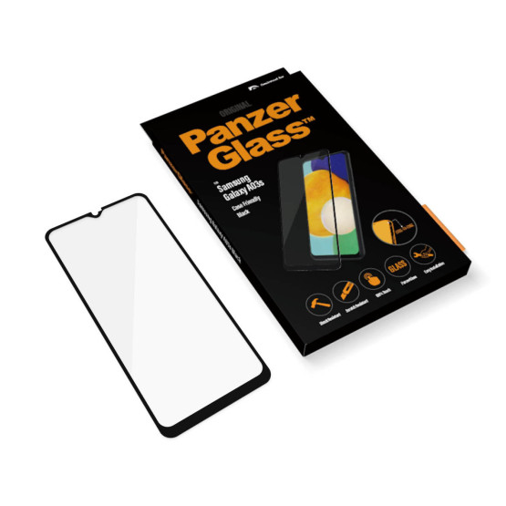 Стъклен протектор PanzerGlass за Samsung Galaxy A03s CaseFriendly - Черен