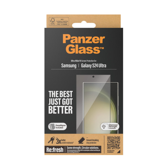 Стъклен протектор PanzerGlass за Samsung Galaxy S24 Ultra UWF wA