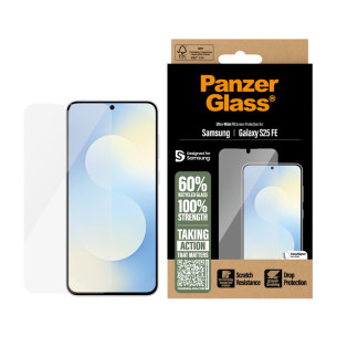 Стъклен протектор PanzerGlass за Samsung Galaxy S25 FE, UWF, Черен