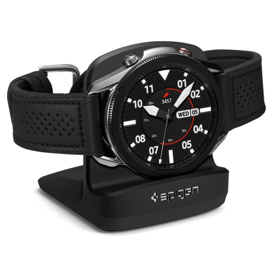 Стойка за безжично зареждане Spigen S352 Night Stand за Galaxy Watch - Чerna