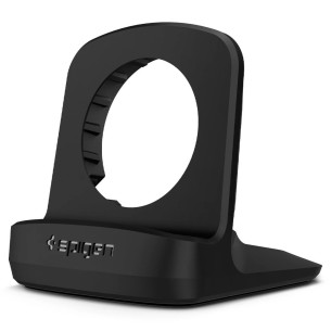Стойка за безжично зареждане Spigen S352 Night Stand за Galaxy Watch - Чerna