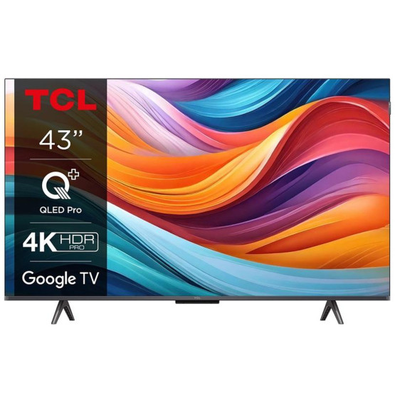 Телевизор TCL 43T7B , QLED , 43 inch, 108 см, 3840x2160 UHD-4K , Smart