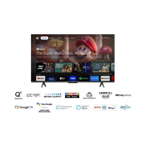 Телевизор TCL 43T7B , QLED , 43 inch, 108 см, 3840x2160 UHD-4K , Smart