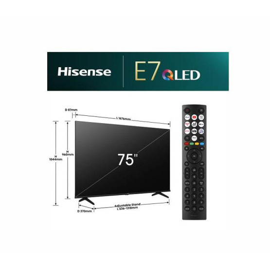 Телевизор Hisense 75E7NQ SMART TV