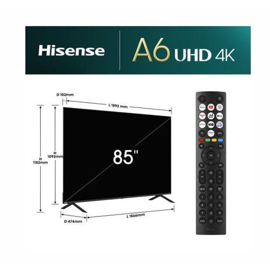 Телевизор Hisense 85A6N SMART TV