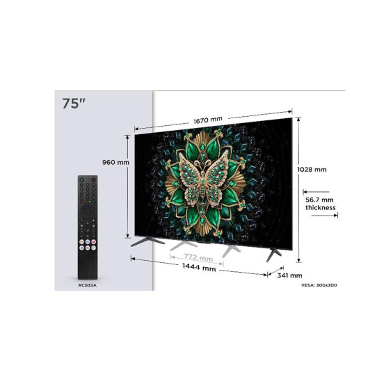 Телевизор TCL 75C6K