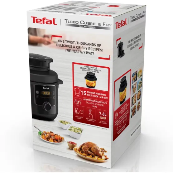Мултикукър Tefal CY778830 под налягане TURBO CUISINE AND FRY