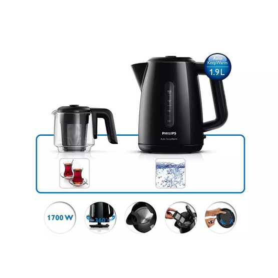 Електрическа кана Philips HD7301/00 , 1,9 L , 1700