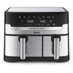 Уред за здравословно готвене Tefal EY905D10 DUAL EASY FRY & GRILL SS
