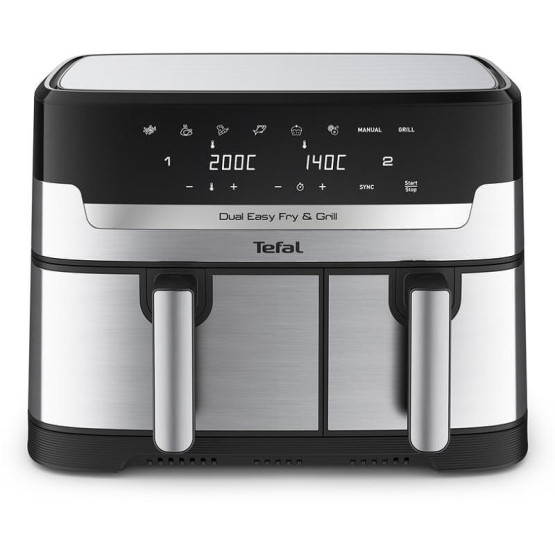 Уред за здравословно готвене Tefal EY905D10 DUAL EASY FRY & GRILL SS