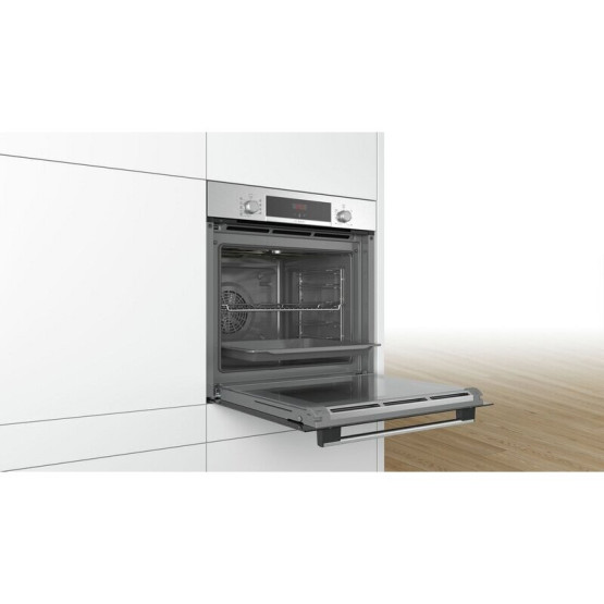 Фурна за вграждане Bosch HBA573BS1 , 71 L , Push бутони , А , Пиролиза - Bosch