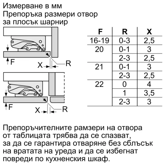 Вграден хладилник Bosch KUL22VFD0