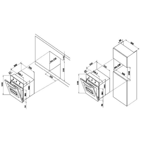 Фурна за вграждане Crown CO-4KF