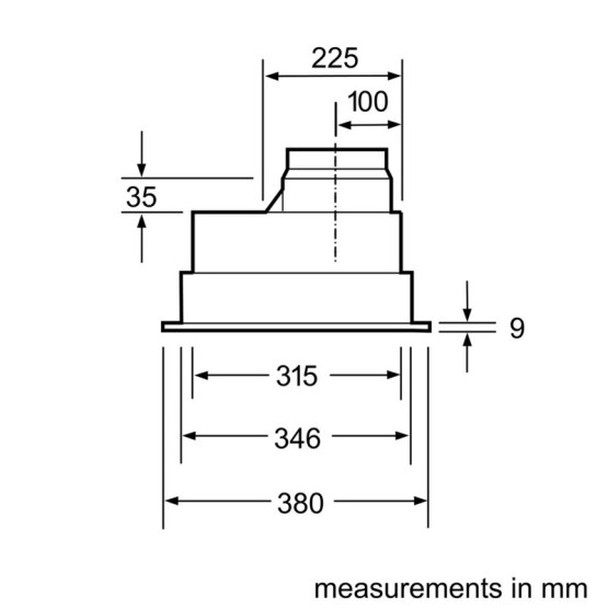 Вграден абсорбатор Bosch DHL555BL - Bosch