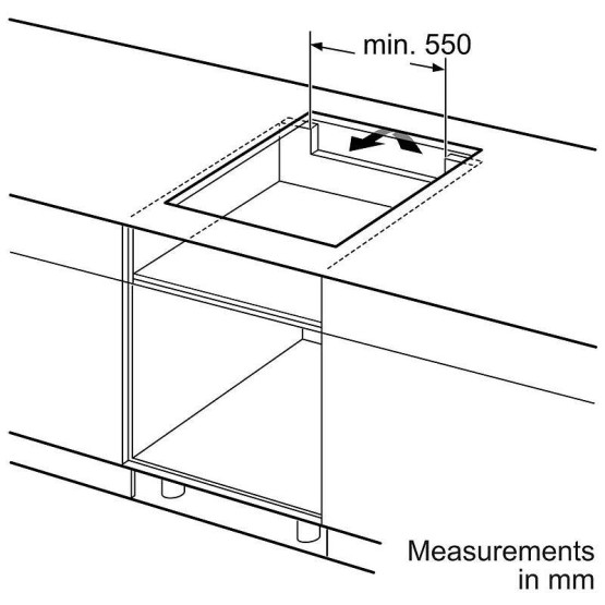 Вграден керамичен плот Bosch PUC611AA5E , Индукционен - Bosch