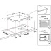 Вграден керамичен плот Whirlpool WF S5060 CPBF