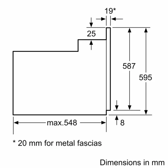 Фурна за вграждане Bosch HBF134EB2.