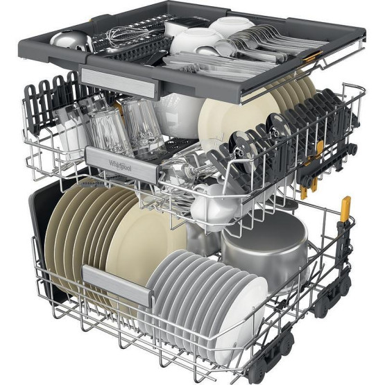 Съдомиялна машина за вграждане Whirlpool W7I HF60 TUS , 15 комплекта, 600 Ш, мм, A