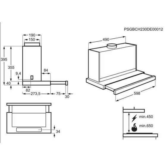 Вграден абсорбатор Electrolux LFP816K
