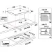 Вграден керамичен плот Whirlpool WL B4060 CPNE