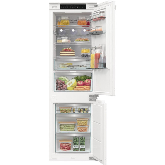 Вграден хладилник с фризер Gorenje NRKI517E82WF , 252 l, E , No Frost , Да