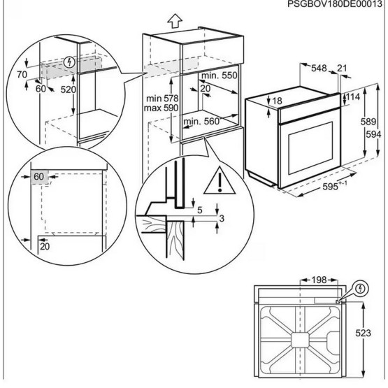 Фурна за вграждане Electrolux EOC8P39WZ