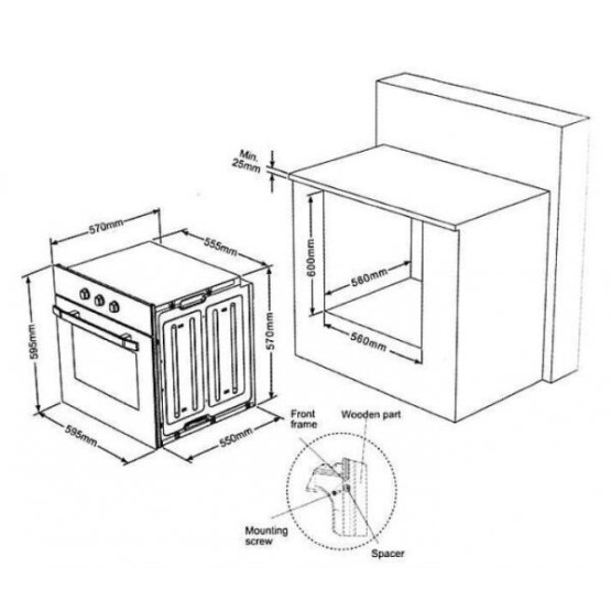 Фурна за вграждане Finlux FX 820A IX , 61 , А , Електронно - Finlux