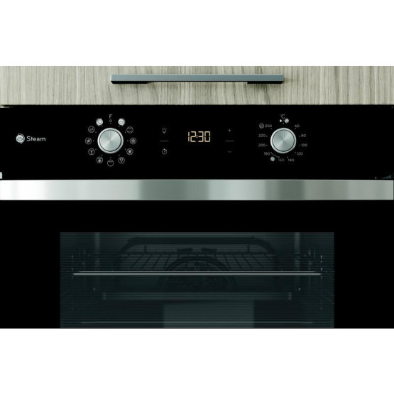 Фурна за вграждане Indesit IFWS 4841 JH BL , 71 , Push бутони , А+ , Водно почистване - Indesit