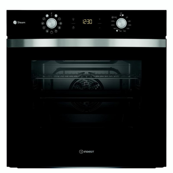 Фурна за вграждане Indesit IFWS 4841 JH BL , 71 , Push бутони , А+ , Водно почистване - Indesit