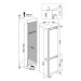 Вграден хладилник с фризер Whirlpool WHC20 T352 , 280 l, E , No Frost - Whirlpool