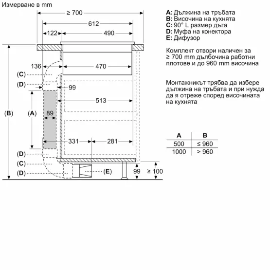 Вграден керамичен плот Bosch PVS611B16E