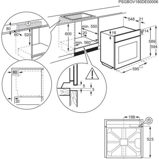 Вградена фурна Electrolux EOE8P39WV , 72 , А+ , Пиролиза , Сензорно - Electrolux