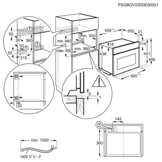 Фурна за вграждане AEG NKM7N721T (ST) , 44 , Сензорно