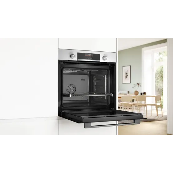Фурна за вграждане Bosch HBG536EW3 , Eco Clean Direct , Push бутони