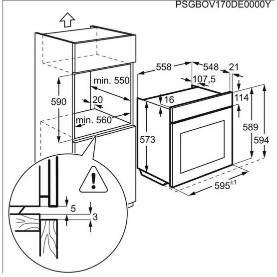 Фурна за вграждане Electrolux EOC6P77WX